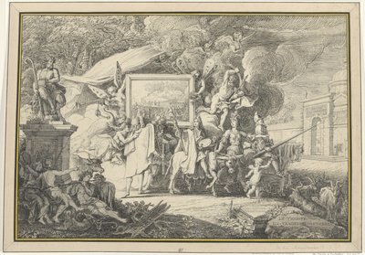 Satire over maleriet og det franske akademi Le Triomphe du Vangeur d