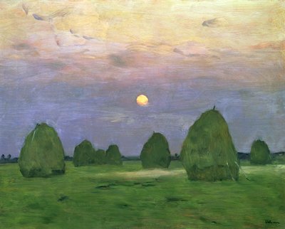 Hayricks at Dusk, 1899 af Isaak Ilyich Levitan