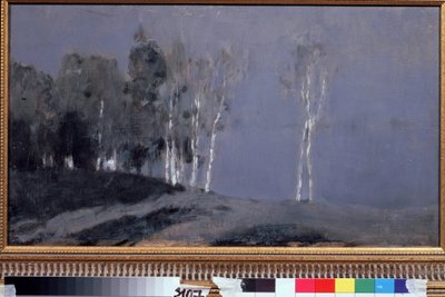 Månelys nat. Maleri af Isaac (Isaac) Ilyich Levitan (1860-1900), olie på lærred, ca. 1890. Russisk kunst, 1800-tals landskab. Statens Tretyakov-galleri, Moskva. af Isaak Ilyich Levitan