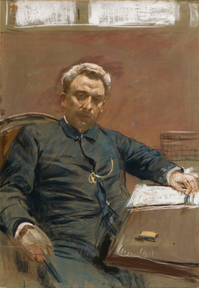 Portræt af stumfilmskuespilleren Alexander Pavlovich Lensky 1847-1908, 1890