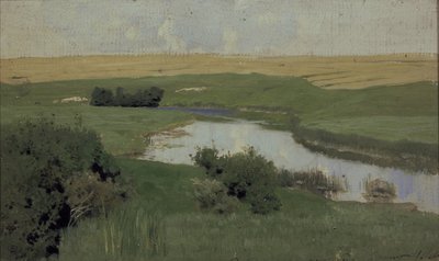 Lille flod Istra, 1885-1886 af Isaak Ilyich Levitan
