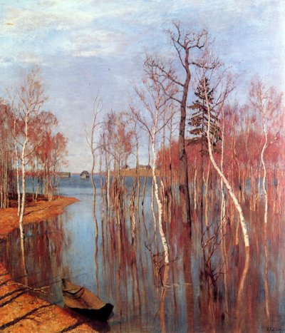 Forårsoversvømmelser af Isaak Ilyich Levitan