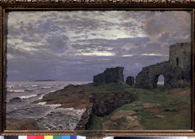 Rester af fortiden, Twilight, Finland - Maleri af Isaak (Isaac) Ilyich Levitan (1860-1900), olie på lærred af Isaak Ilyich Levitan