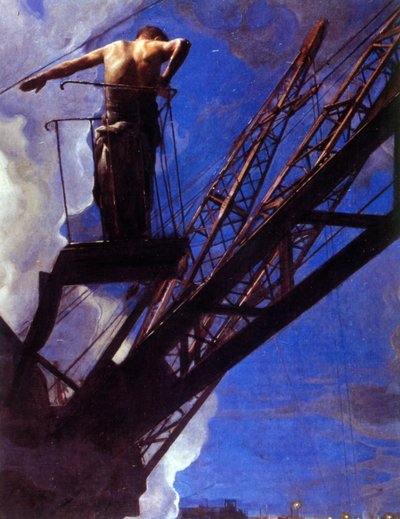 Bygningsarbejder af Isaak Israilevich Brodsky