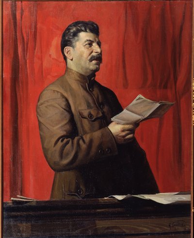 Portræt af Stalin af Isaak Israilevich Brodsky
