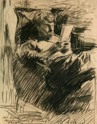 Portræt af kunstneren og forfatteren David Burliuk 1882-1967, 1906 af Isaak Israilevich Brodsky