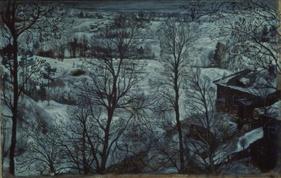 Vinterlandskab, 1917 af Isaak Israilevich Brodsky