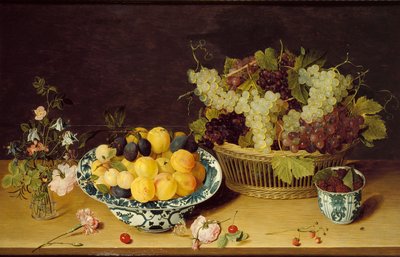Stilleben af frugt og blomster, c1620-1640 af Isaak Soreau