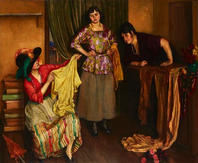 The Bluse Shop (olie på lærred) af Isabel Codrington