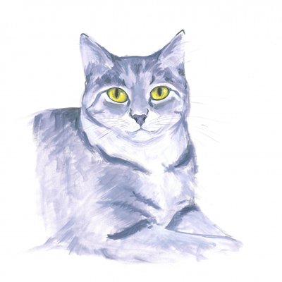 Iagttagende kat af Isabelle Brent