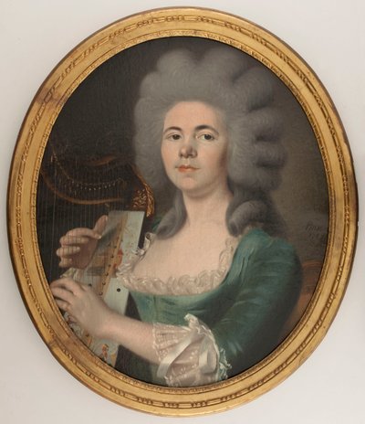 Portræt formodes at være Rosalie Dugazon (1755-1821), sangerinde (olie på lærred) af Isabelle Pinson