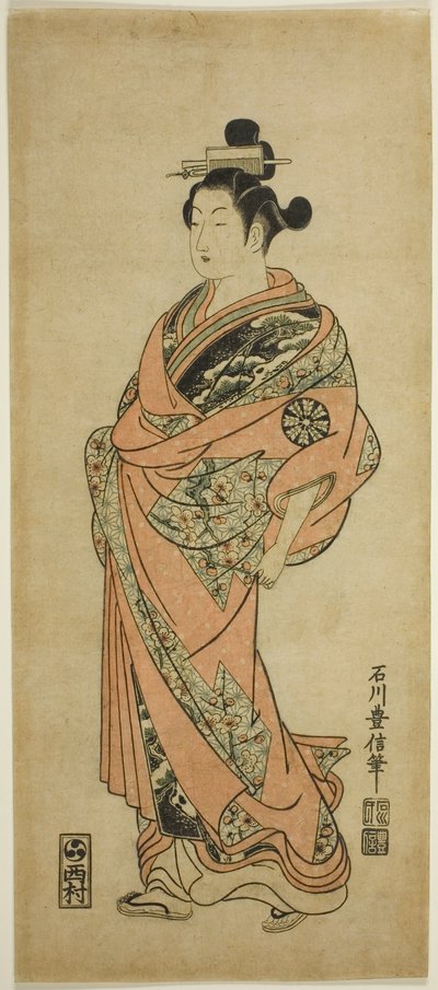 Skuespilleren Nakamura Tomijuro I af Ishikawa Toyonobu