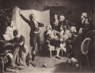 Den første sang af Marseillaise (litho) af Isidore (after) Pils