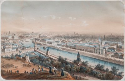 Panoramaudsigt over Moskva, 1820