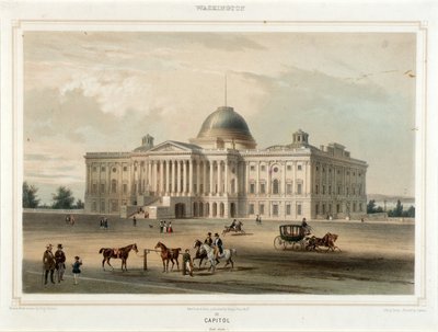 Washington--Capitol (East View) af Isidore Laurent Deroy