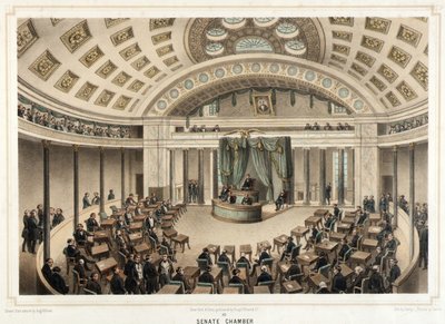 Washington--Senatskammeret af Isidore Laurent Deroy