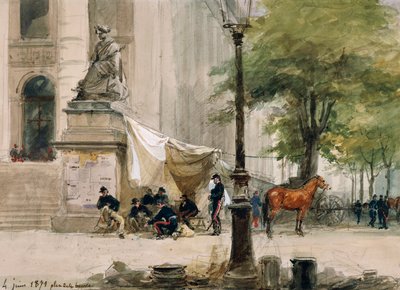 Lejr på Place de la Boure, 4. juni af Isidore Pils