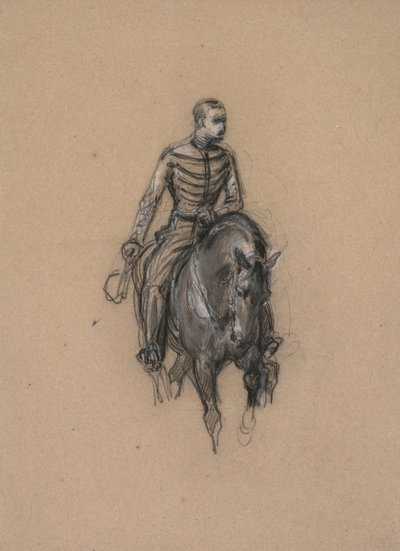 Soldat til hest, ca. 1860. af Isidore Pils