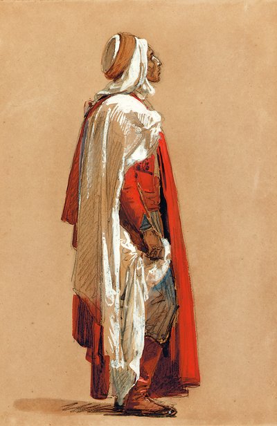 Study of a man in Oriental costumedani af Isidore Pils