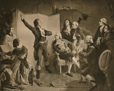 Den første sang af Marseillaise, 1895. af Isidore Pils