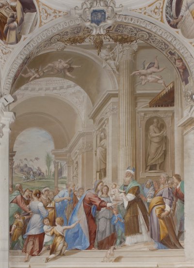 Præsentation af Jesus i templet, 1623-34 af Isidoro Bianchi