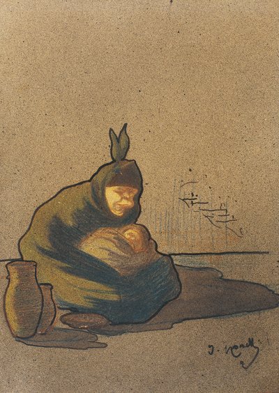 Kvindelig kretin i Boí af Isidre Nonell