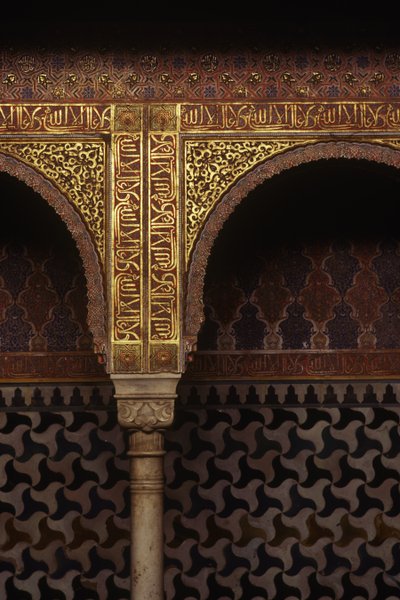 Detalje af vægfliser i badene (foto) af Islamic School