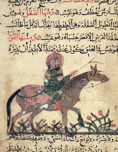 Hest og rytter, illustration fra 