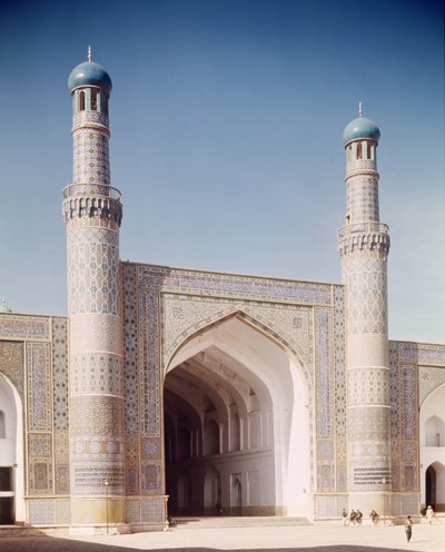 Masjid-i Jami eller fredagsmoskeen, grundlagt i 1200, genopbygget i 1498 af Islamic School