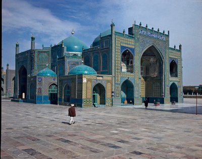 Udsigt over den blå moské (eller Ali-moskeen) fra det 12.-15. århundrede. af Islamic School