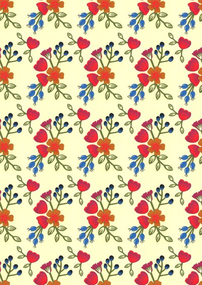 Flora print, 2015 (skåret papir) af Isobel Barber