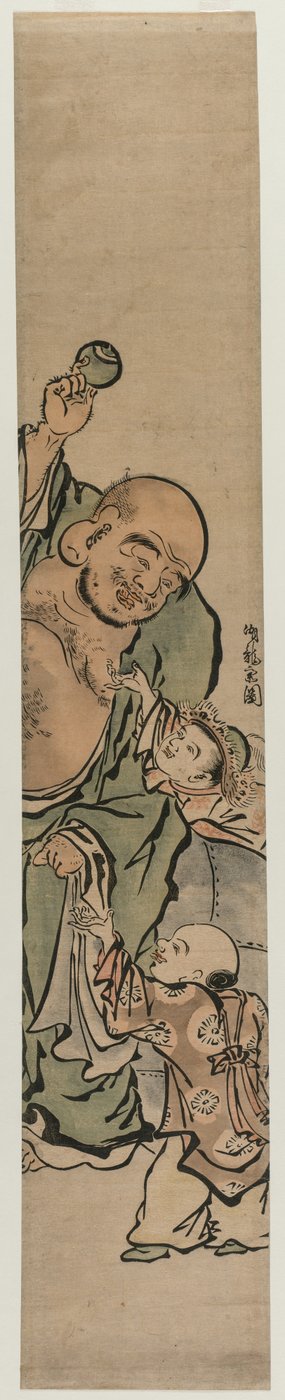 To børn, der tigger Hotei om en juvel, ca. 1770