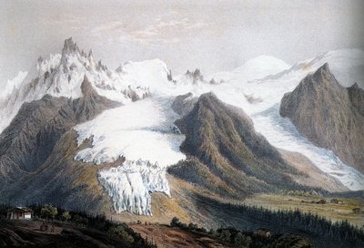 Mont-Blanc-massivet af Isodore Laurent Deroy