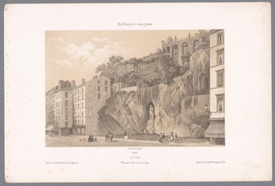 Udsigt over statuen af ​​Johannes Kleberger i Lyon Lyons. L
