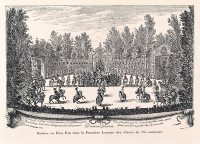 Moliere in God Pan, Illustration af "Les Plaisirs de l