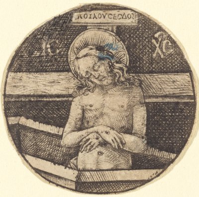 Kristus som sorgens mand, ca. 14701480. af Israhel van Meckenem