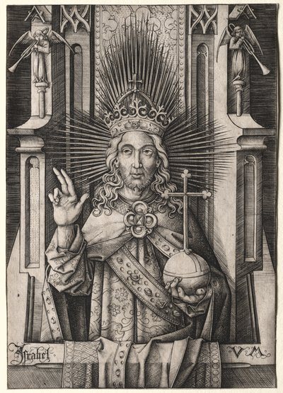 Kristus forløseren (før Salvatore) af Israhel van Meckenem