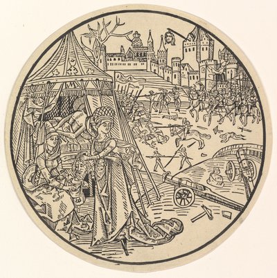 Judith med hovedet af Holofernes. af Israhel van Meckenem
