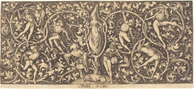 Ornament med Morris Dancers, ca. 14901500. af Israhel van Meckenem