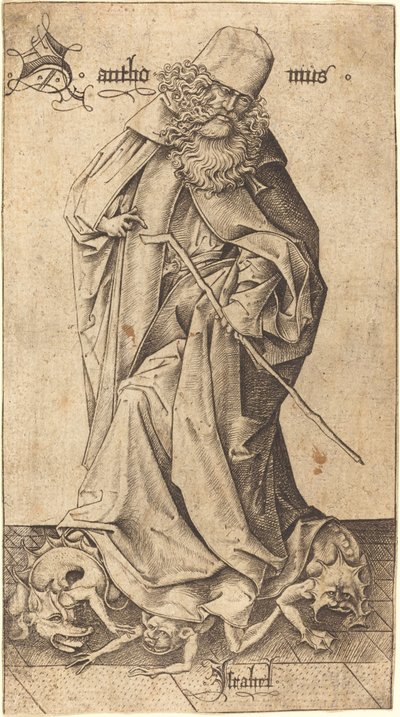 Sankt Antonius. af Israhel van Meckenem
