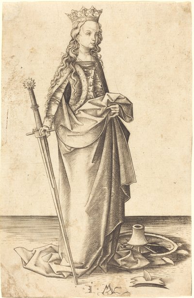 Sankt Catherine af Israhel van Meckenem