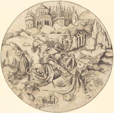 Sankt Georg og dragen, ca. 14651470. af Israhel van Meckenem