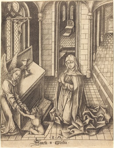 Sankt Ottilia af Israhel van Meckenem