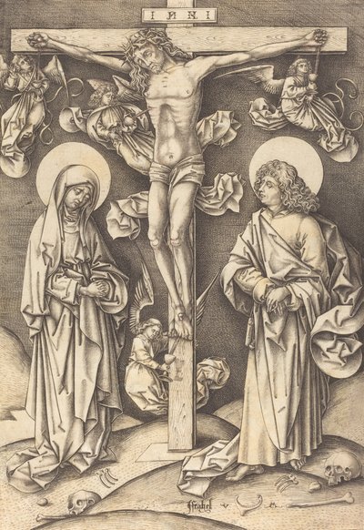 Korsfæstelsen, ca. 14901500. af Israhel van Meckenem