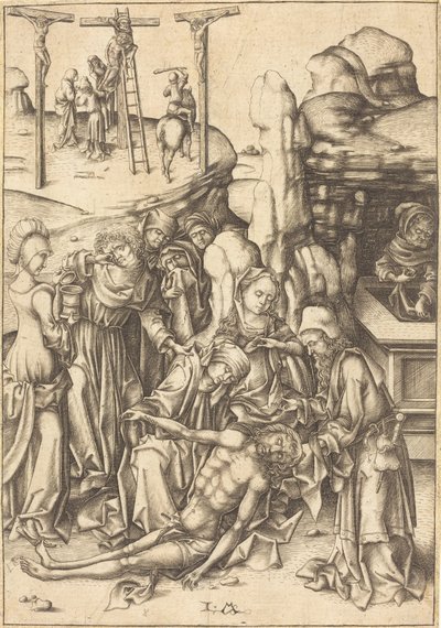 Klagesangen, ca. 1480. af Israhel van Meckenem