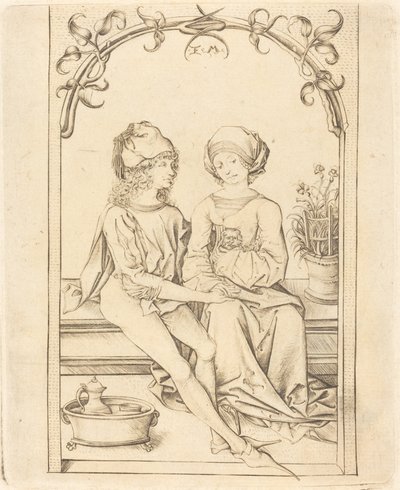 De elskende, ca. 1490. af Israhel van Meckenem
