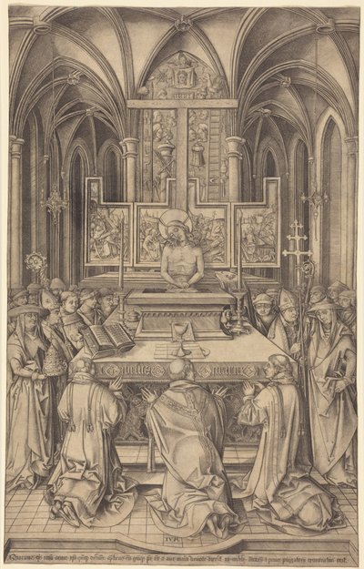Sankt Gregors messe af Israhel van Meckenem