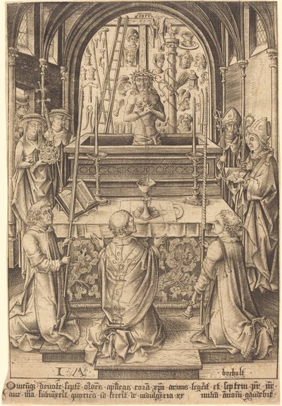 Sankt Gregors messe af Israhel van Meckenem