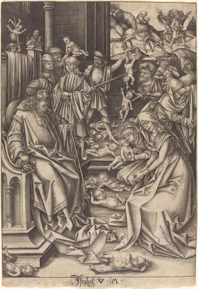 Massakren på de uskyldige af Israhel van Meckenem after Hans Holbein the Elder