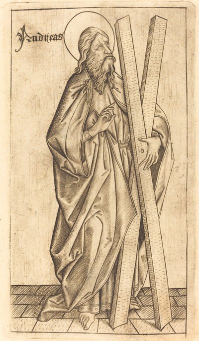 Sankt Andreas af Israhel van Meckenem after Master E.S.